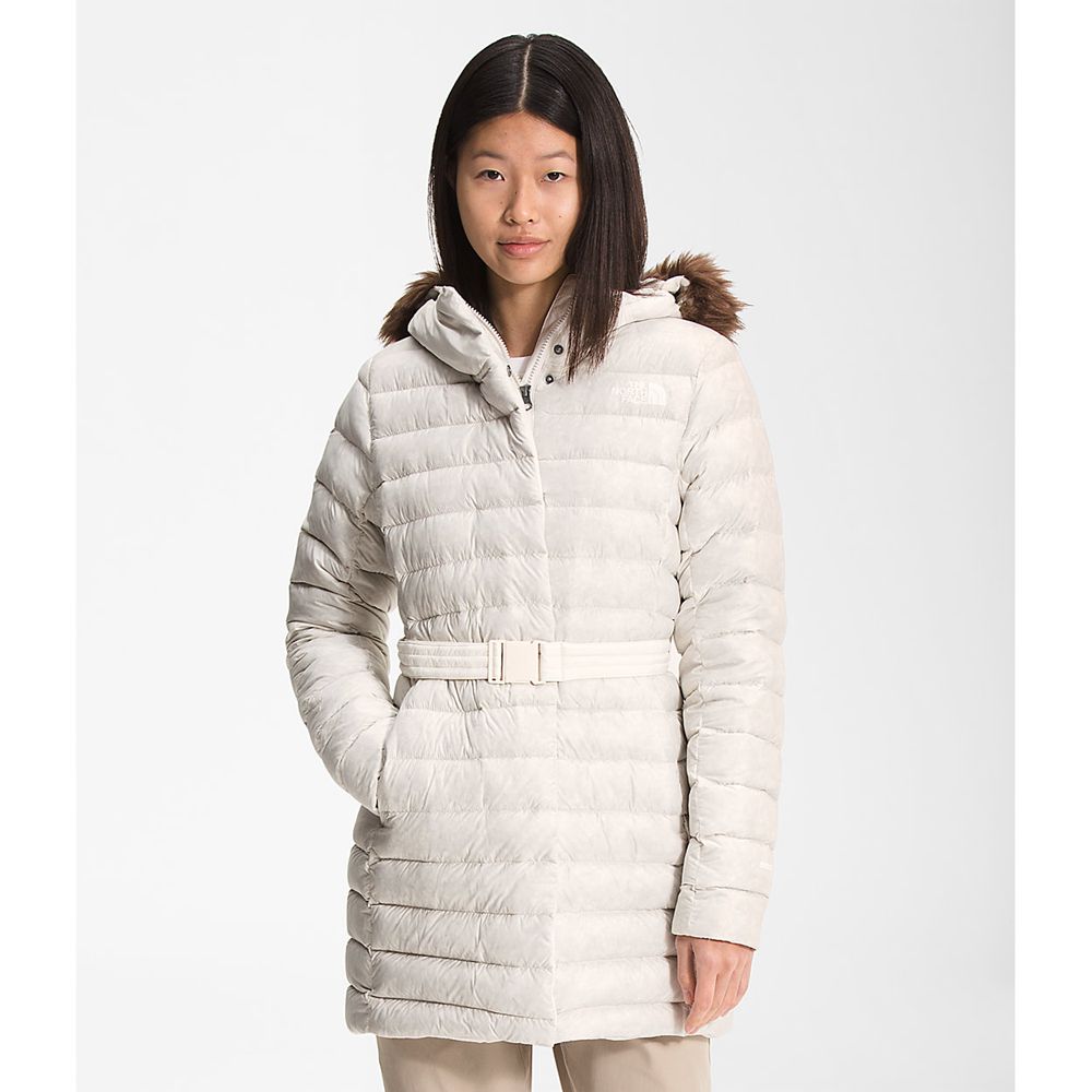 The North Face Parka Womens Australia - The North Face Transverse Belted White (IDT-926547)